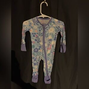 Little Sleepies Purple and Blue Floral print